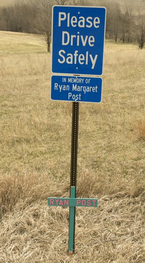 Memorial sign