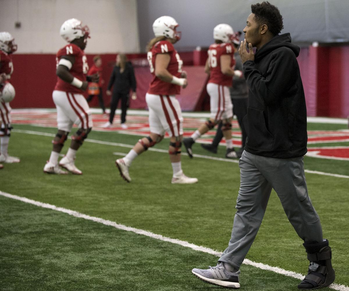 Husker football practice, 10/31/17