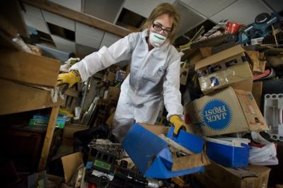 Making a living cleaning up after death