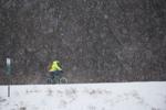Biking in snow