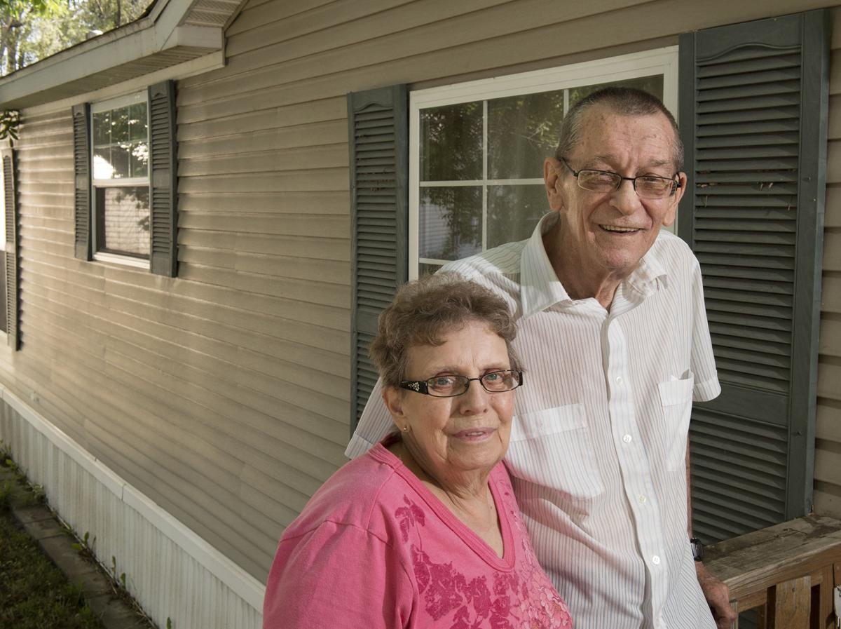 Jim and Vera Tetherow, Mobile home