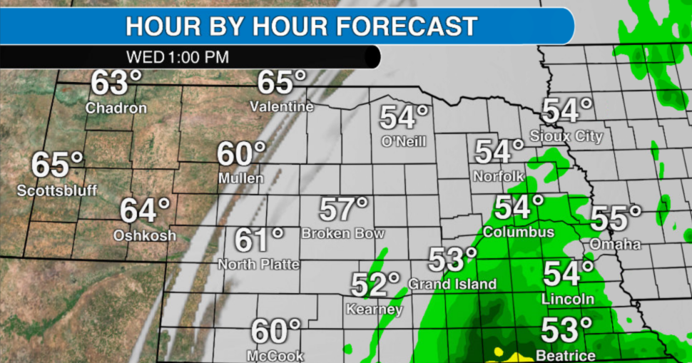 Watch now: Dry in the western half of the state, but rain and chilly conditions continue for eastern Nebraska Wednesday | Weather