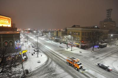 Downtown snow