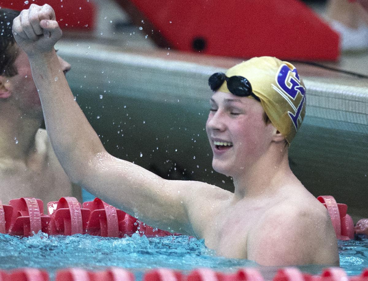 Boys state swimming prelims, 2/23/18