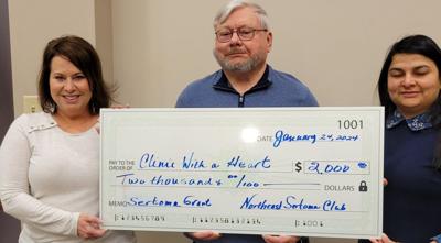 Sertoma donation to Clinic With a Heart