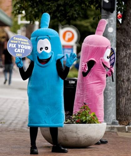 PETA demonstration