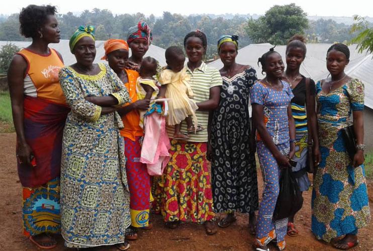 Women model clothing they've made