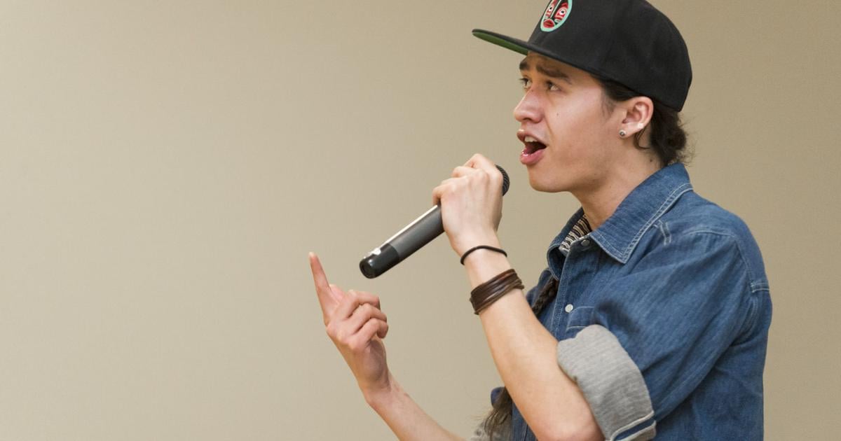 Native rap artist encourages graduates to follow their dreams