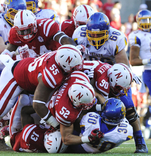 Nebraska defensive back Nate Gerry (25) intercepts a pass intended