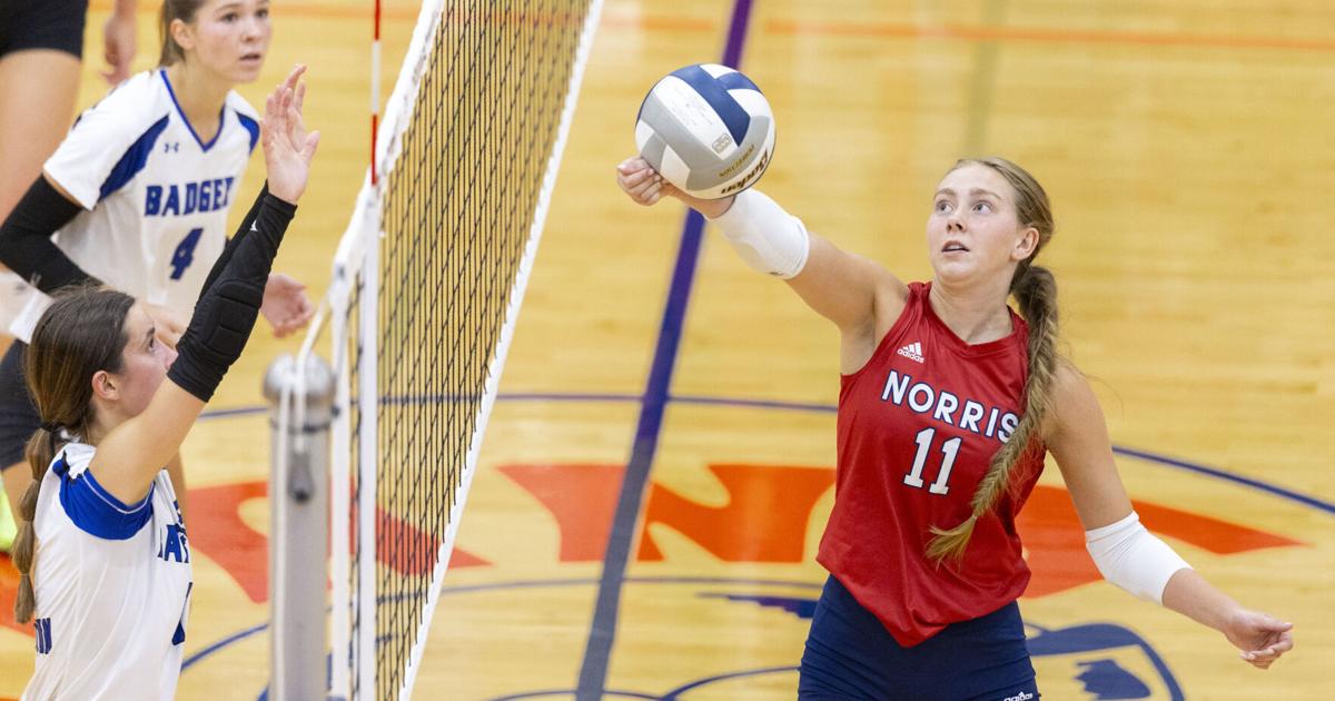 Photos Norris volleyball vs. Bennington — Sept. 5