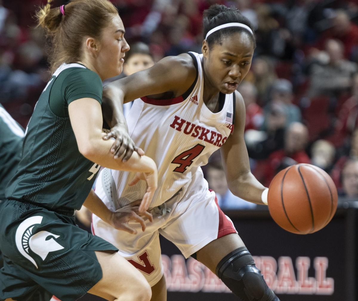 Husker Women Down No 24 Michigan State Behind Season High 12