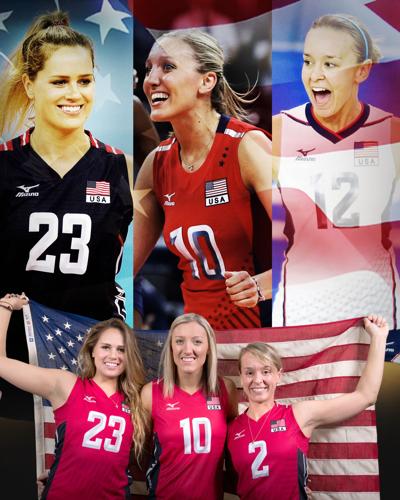 Former Husker volleyball players