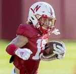 NU football practice, 8.8