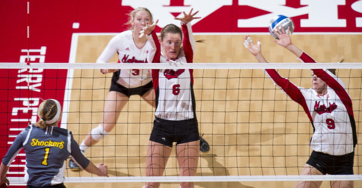 Photos Nebraska sweeps Wichita State in NCAA volleyball Volleyball