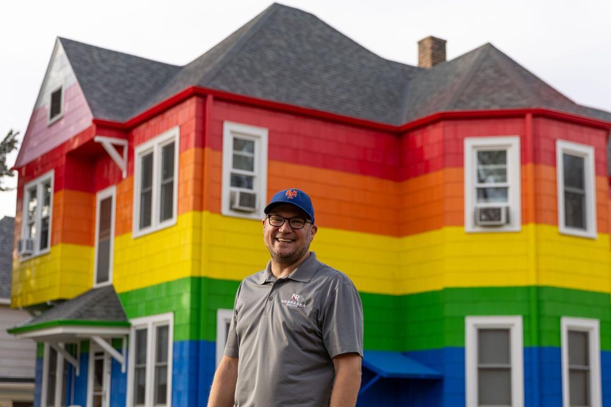 Rainbow house attracts attention in Omaha