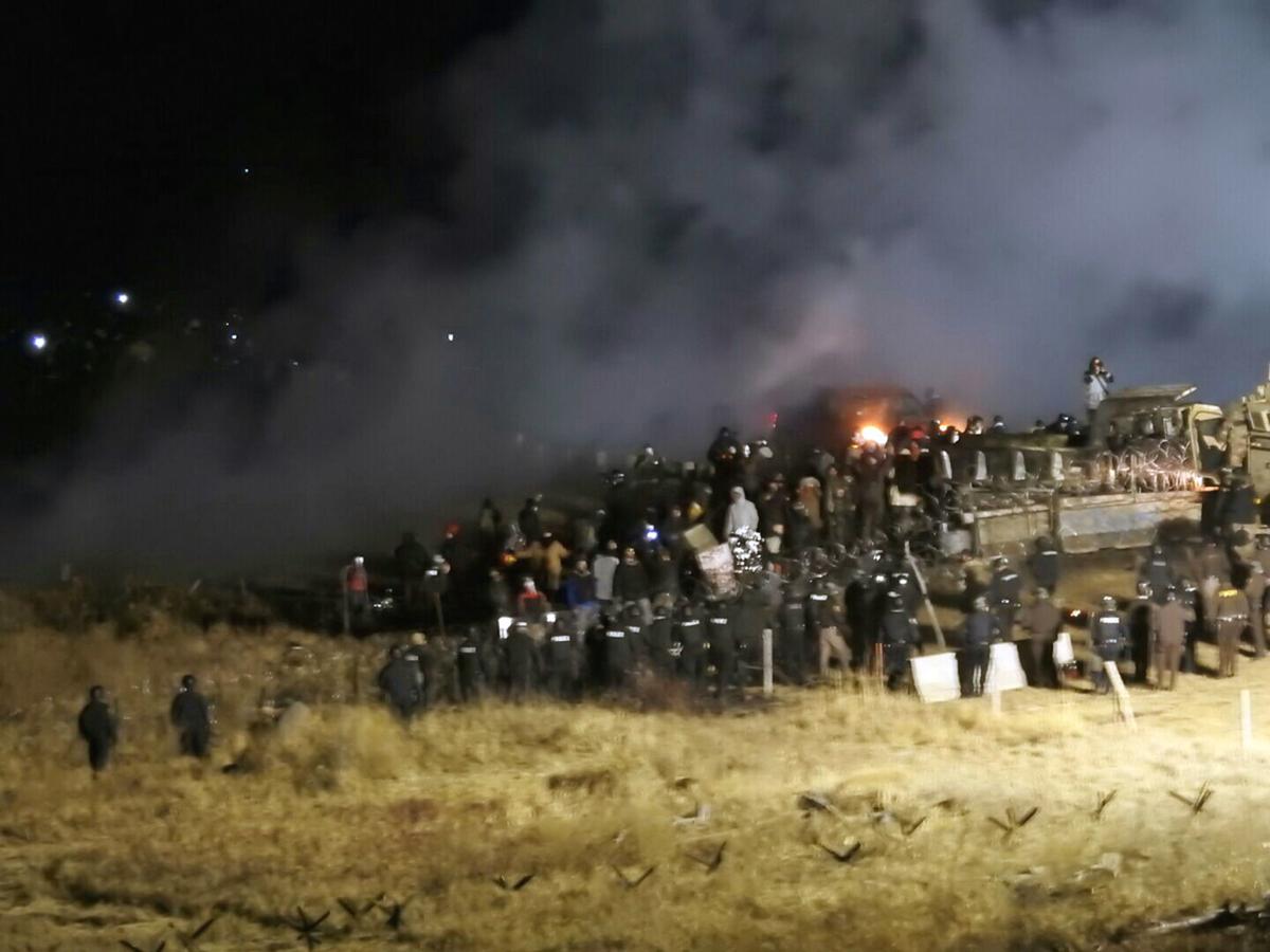 Oil Pipeline Protester Injury