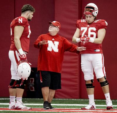 Husker football practice, 9/19/17