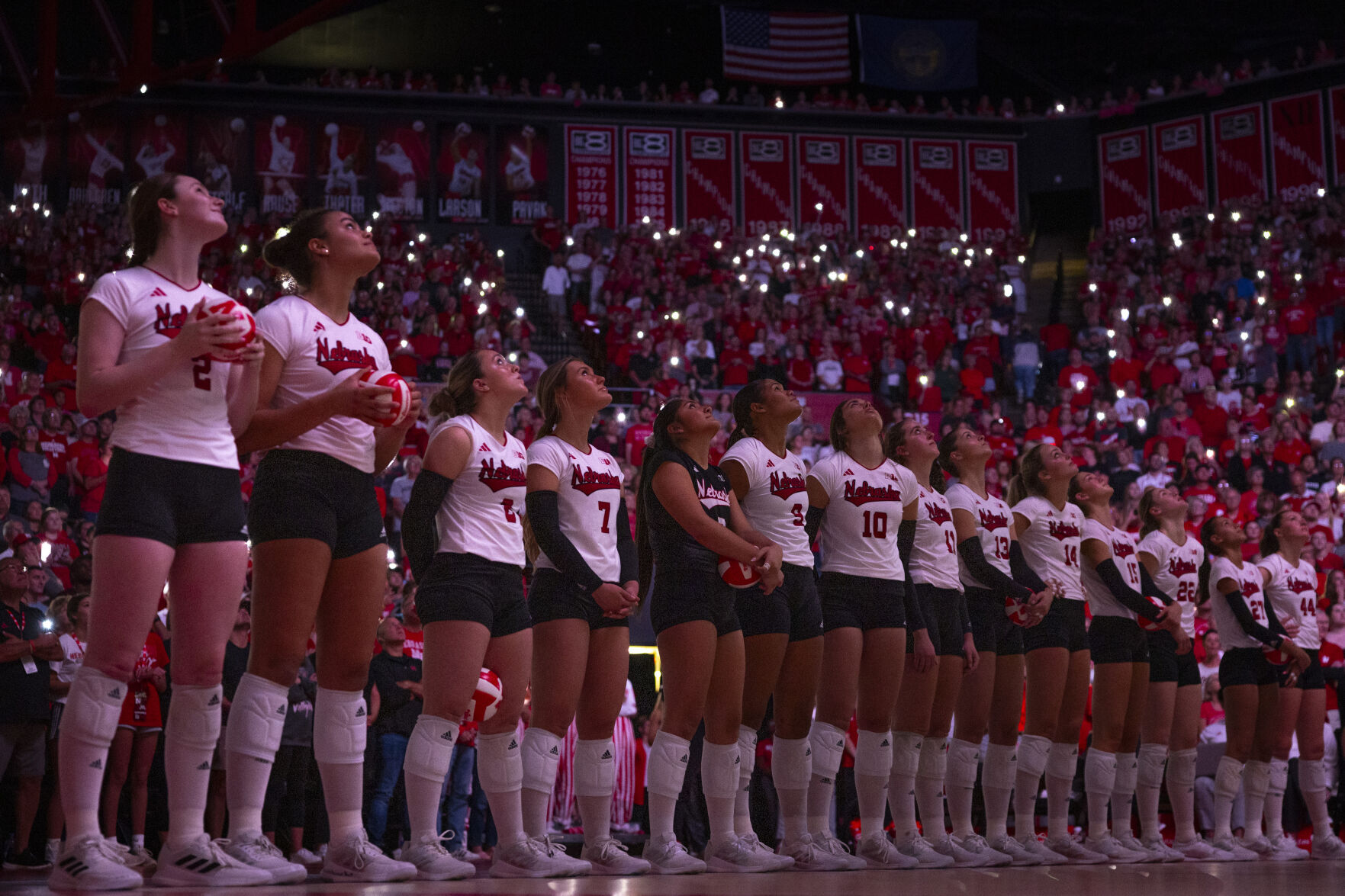 Photos: No. 2 Nebraska Volleyball Takes On No. 12 Minnesota