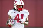 NU football practice, 8.8