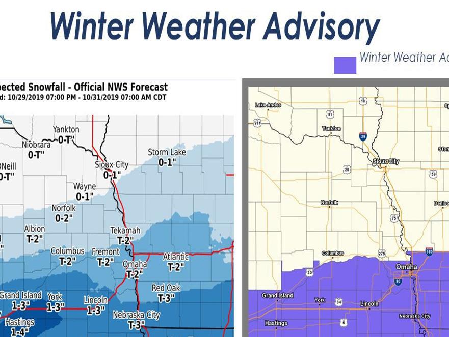 Winter Weather Advisory Issued For Lincoln Southeast Nebraska For