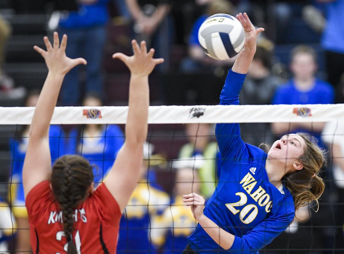State volleyball, Wahoo vs. Norfolk Catholic, 11.7