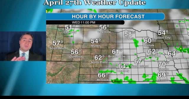 Wednesday, April 27 weather update for Nebraska