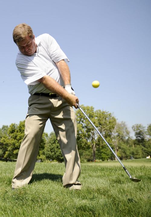 Dave Malone demonstrates chipping