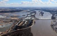 Platte River flooding at I-80
