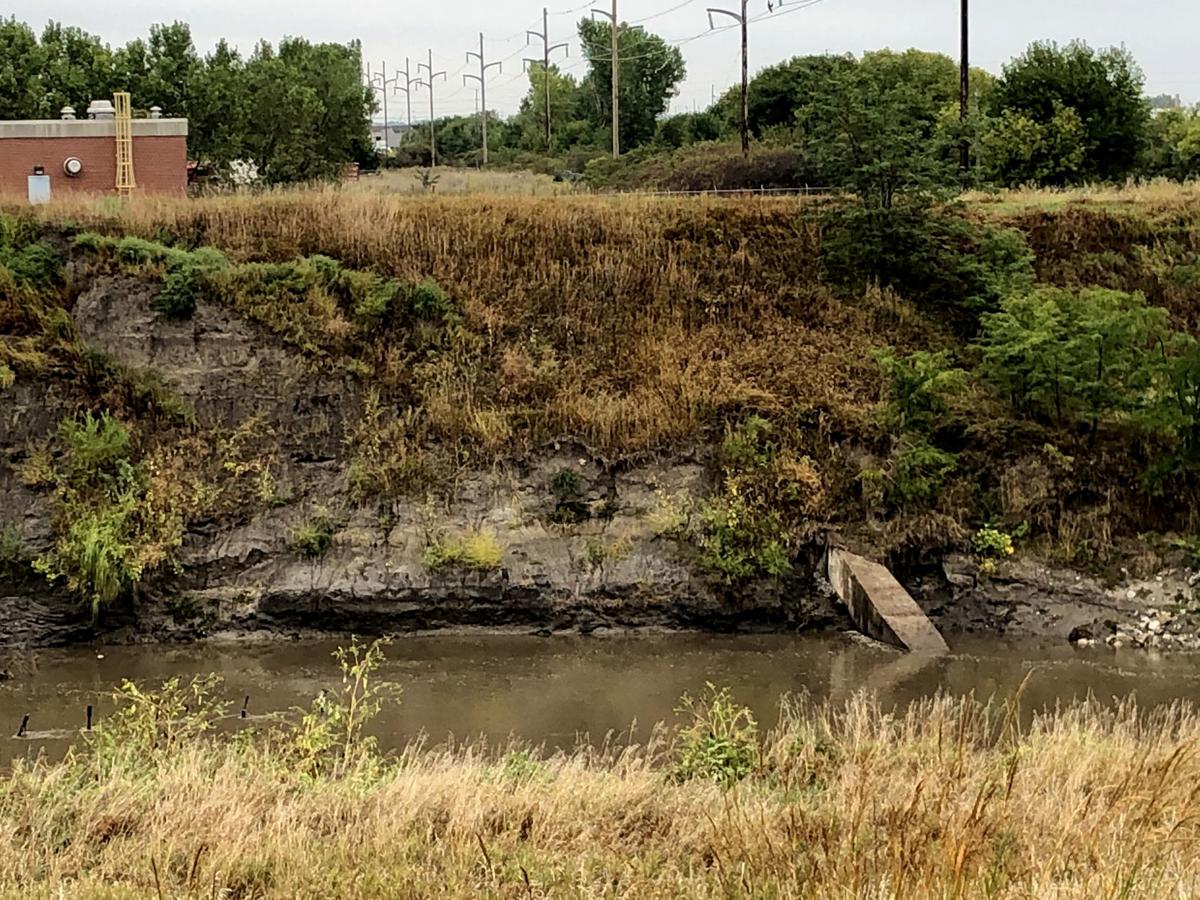 Salt Creek levee erosion