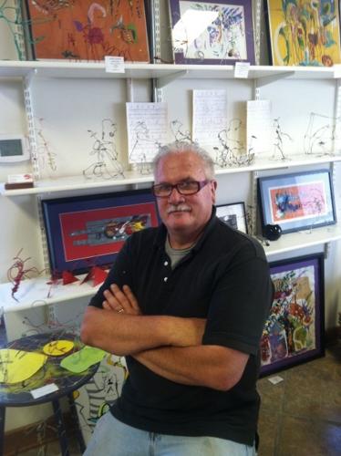 Mark Coyle in his studio