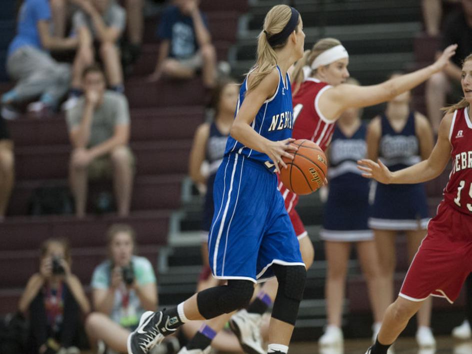 Nca Girls Basketball Red Team Holds Off Blue Charge In Second