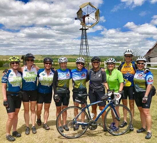 Tour de Nebraska cyclists
