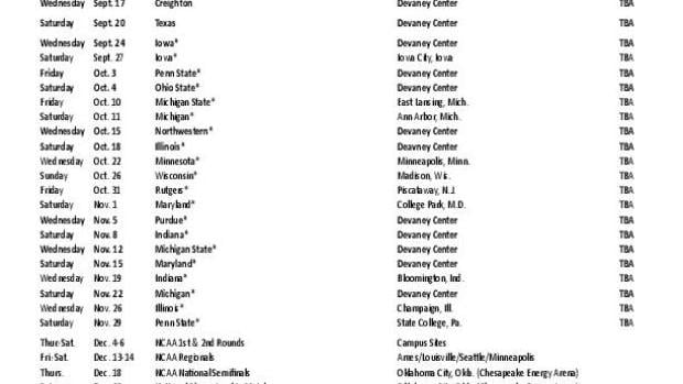 Nebraska Volleyball Schedule Journalstar nebraska-volleyball-schedule-journalstar