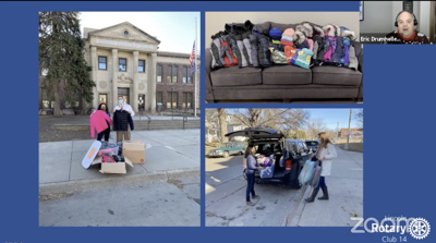 Everett Elementary coats distribution on Zoom