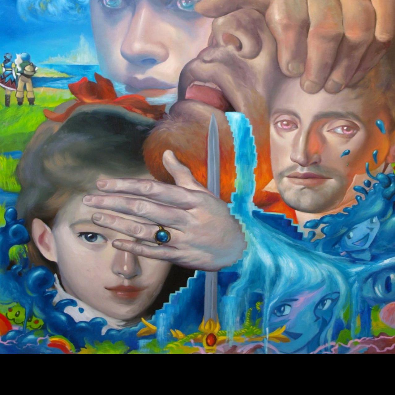 L Kent Wolgamott Classic Technique Bart Simpson And Geometry Collide In Impressive Painting Show Visual Art Journalstar Com