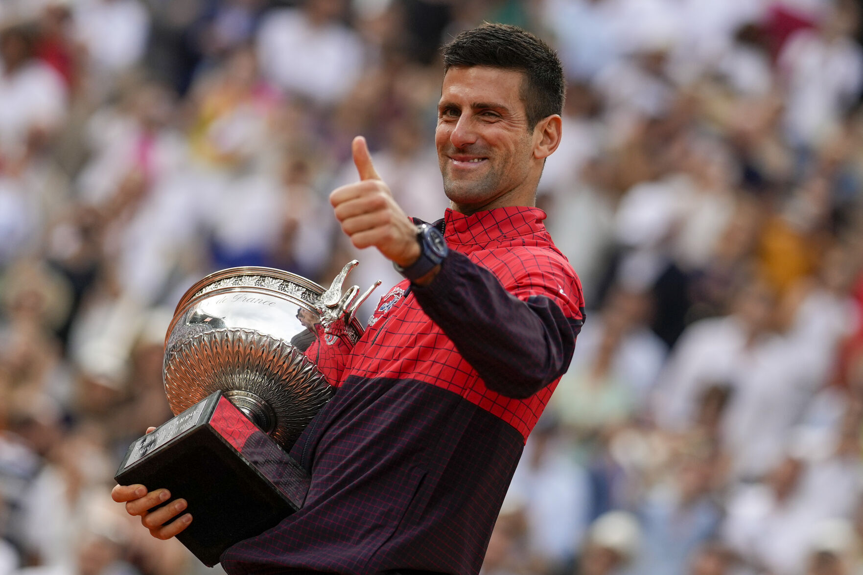 Novak Djokovic wins French Open for 23rd Grand Slam title image