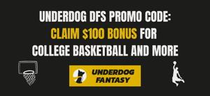 Underdog Fantasy Promo Code BETFPB unlocks $100 guaranteed bonus for college basketball and more