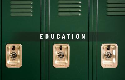 Education logo 2020 with lockers