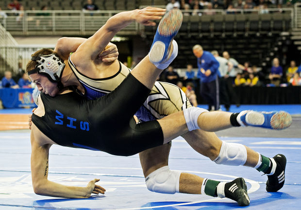 Class B State Wrestling: No Stopping Now For Burkhardt, Grunke