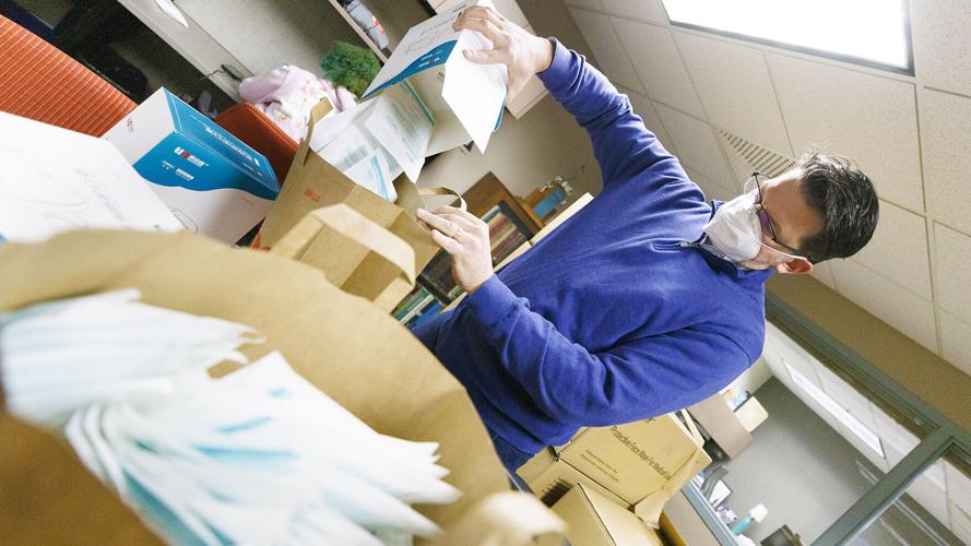 Mask delivery at UNL