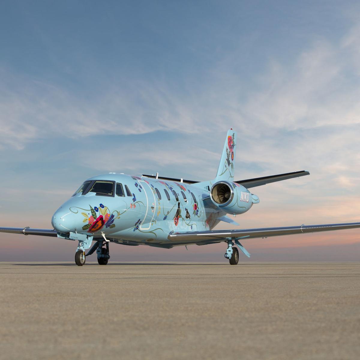 Airborne Art Duncan Aviation Jet Turned Into A Flying Painting