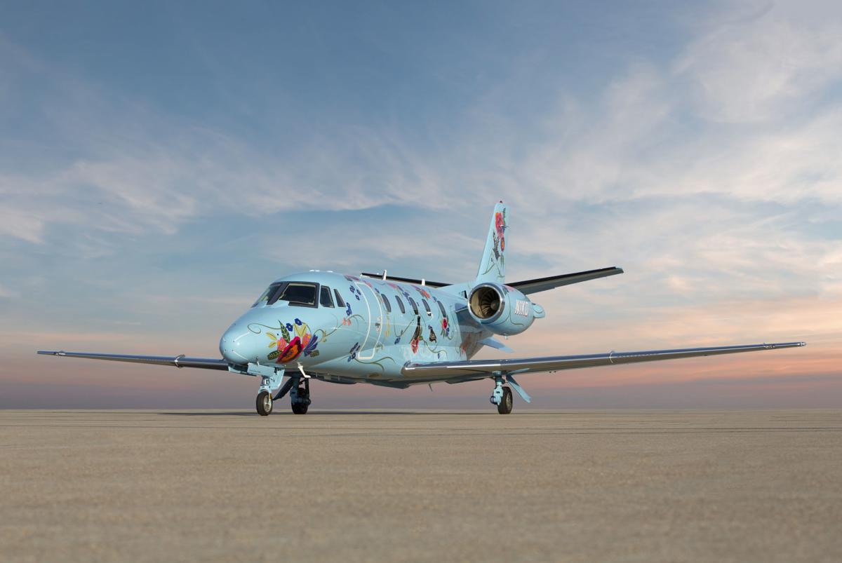 Airborne Art Duncan Aviation Jet Turned Into A Flying Painting
