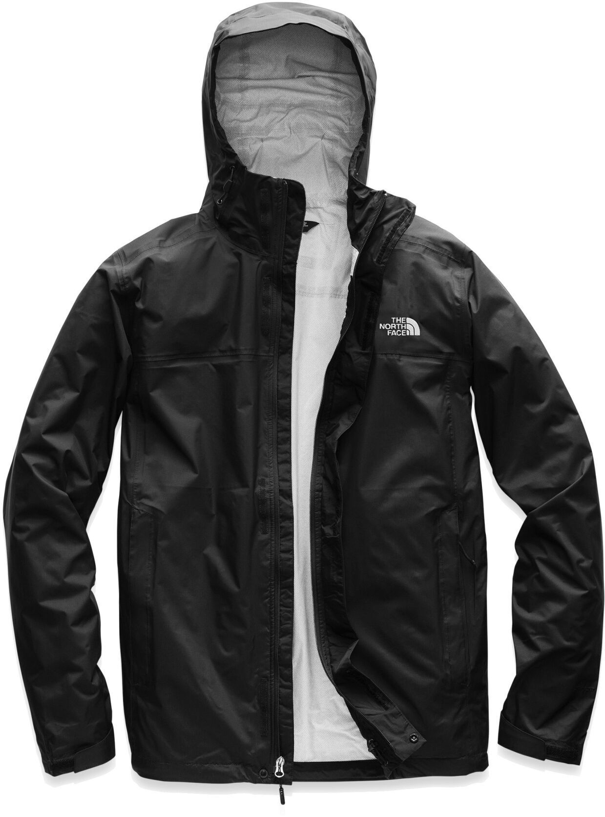 the north face men's alphabet city quilted logo hooded jacket