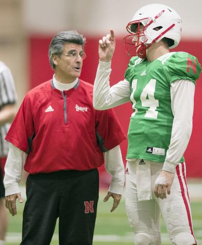 Nebraska football practice, 4/3/18