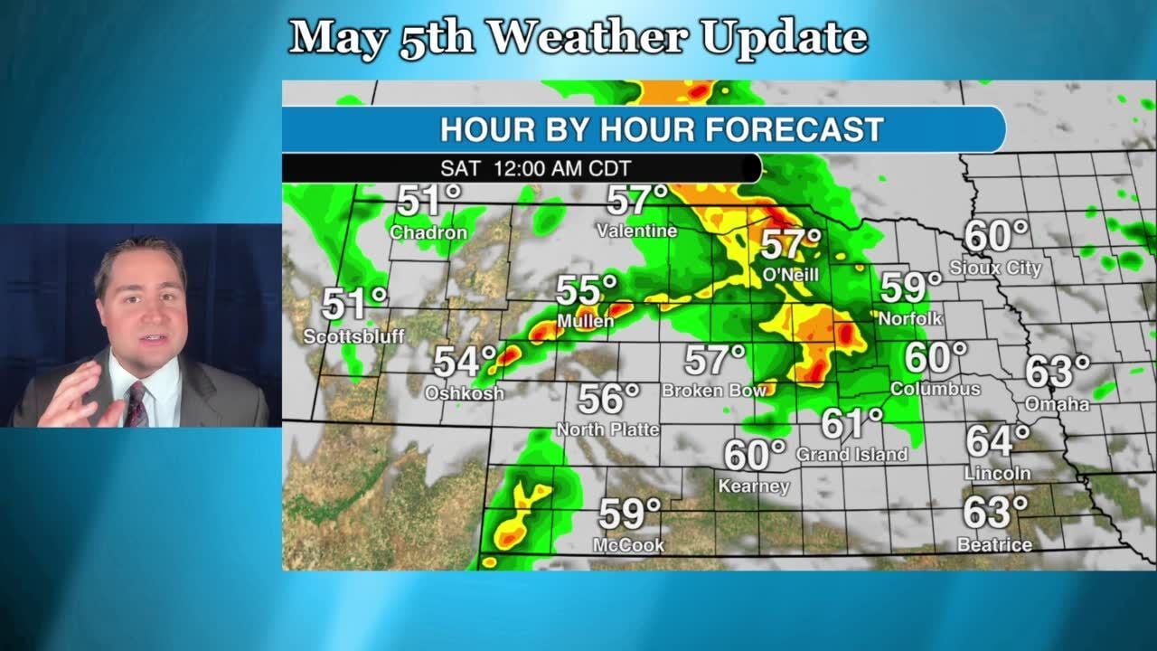 Friday May 5 weather update for Nebraska