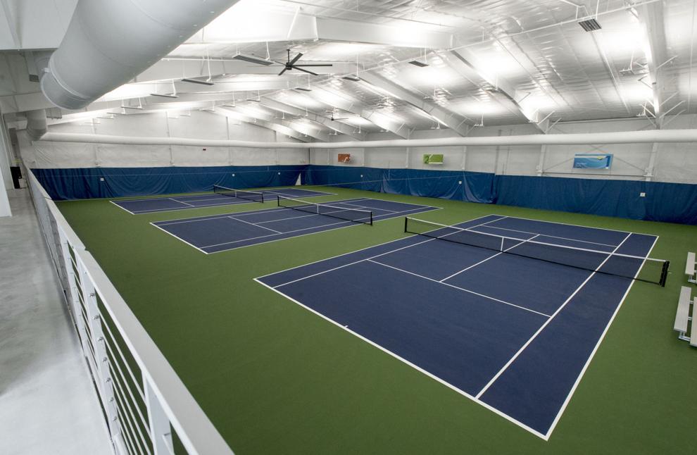 Longtime dream reality with dedication of permanent indoor tennis building Longtime dream reality with dedication of permanent indoor tennis building