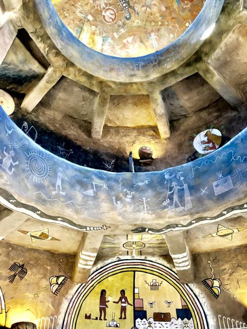 Native American art in the 1932 Desert Watchtower