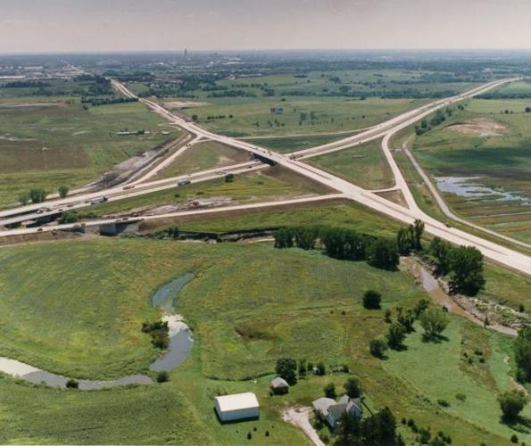 27th Street interchange in 1993