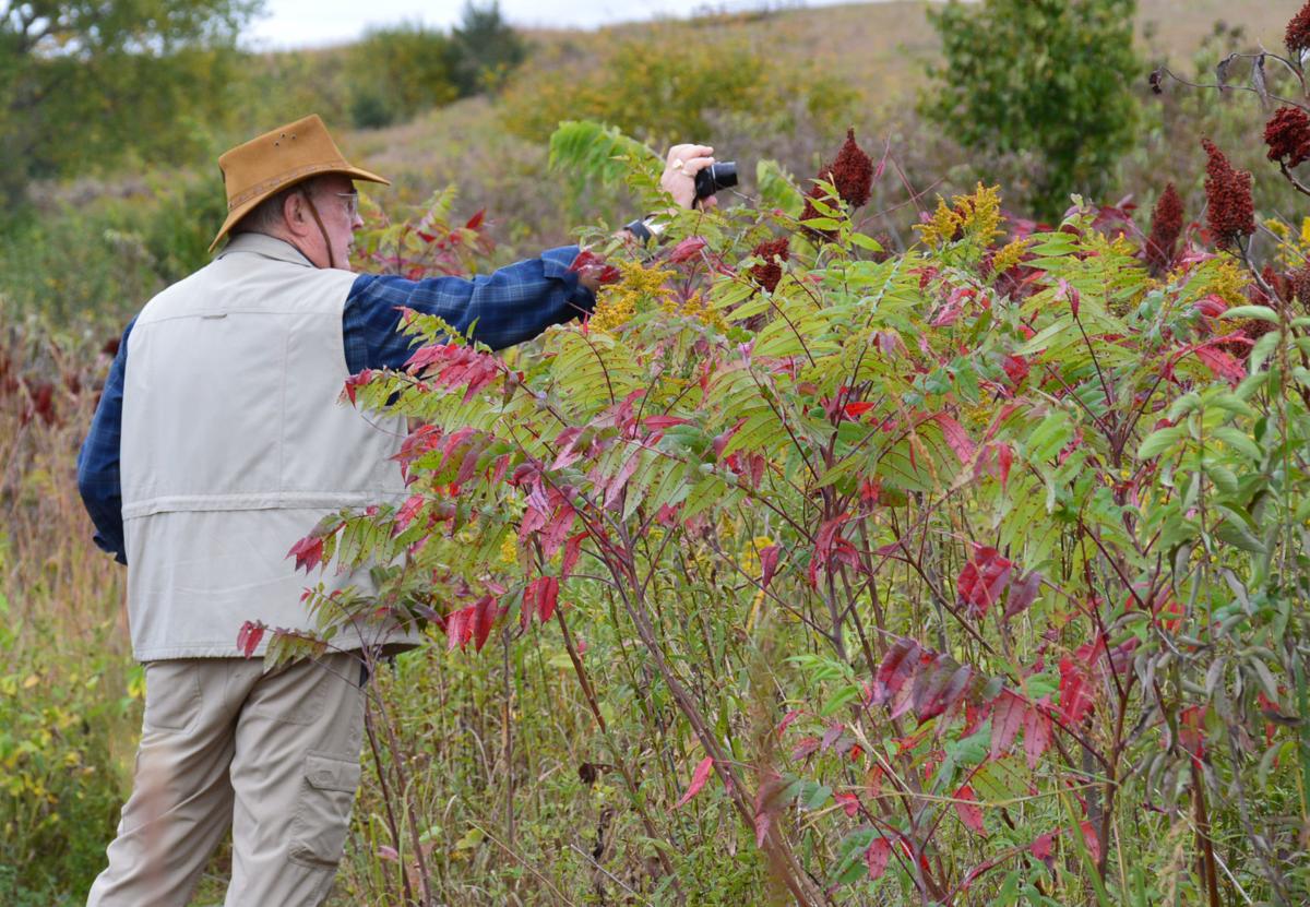 John Janovy Jr. snaps a prairie photo