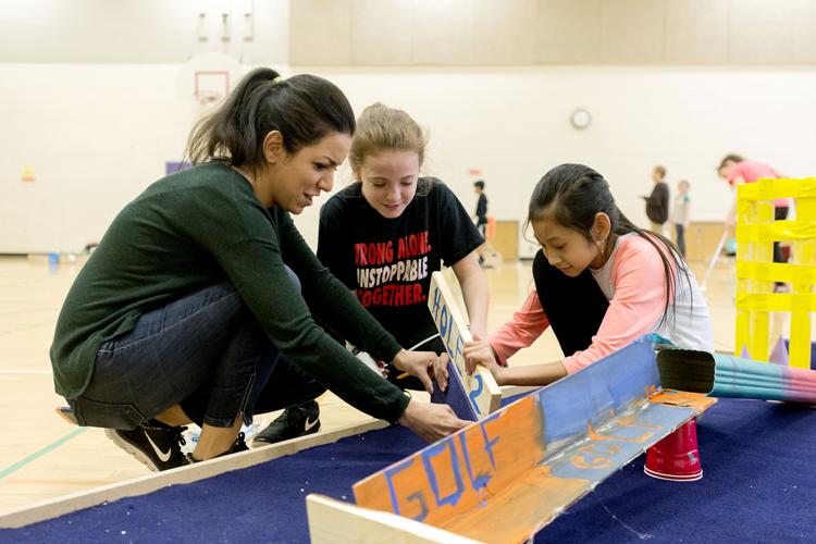CLC mini golf camp at Goodrich Middle School